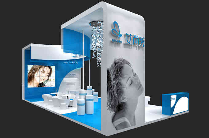 艾美尚特裝展臺(tái)美博會(huì)廣州廣交會(huì)展會(huì)設(shè)計(jì)搭建