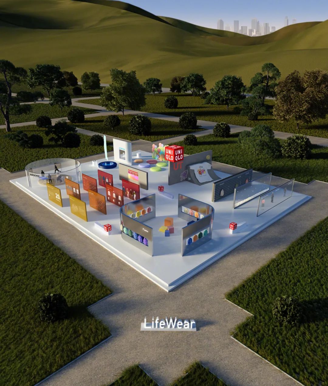 杭州展會設(shè)計搭建公司領(lǐng)你看2023進(jìn)博會最具有創(chuàng)意00家企業(yè)展臺（優(yōu)衣庫展臺）5