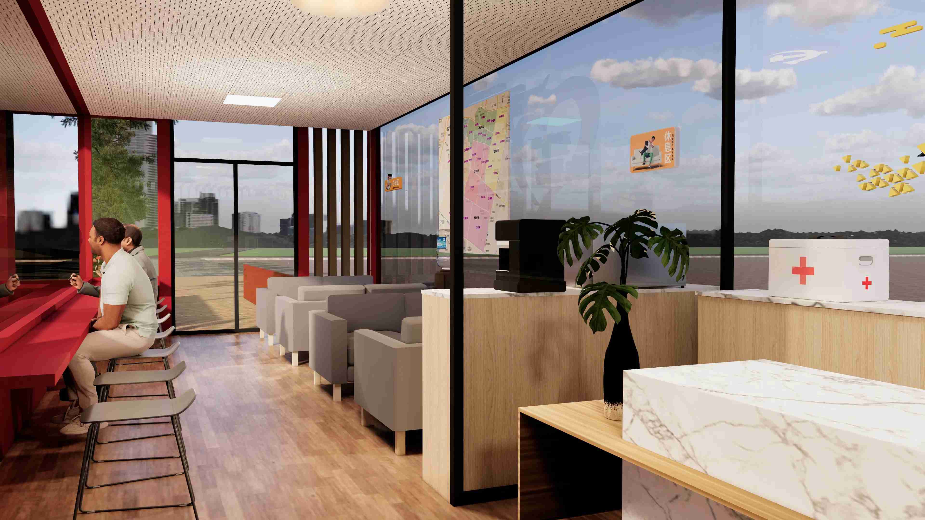 廣東佛山黨群服務驛站、廣東暖心驛站、廣東愛心驛站設計施工