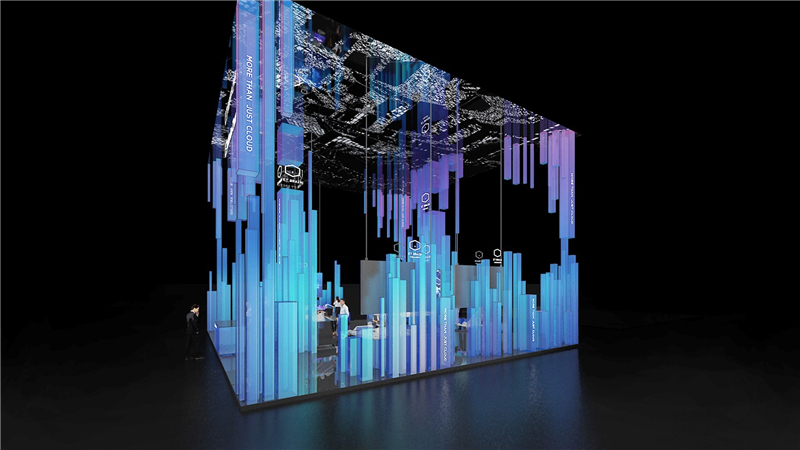 青島海爾空調(diào)電子有限公司參展廣州會(huì)展中心展覽設(shè)計(jì)展臺(tái)搭建3